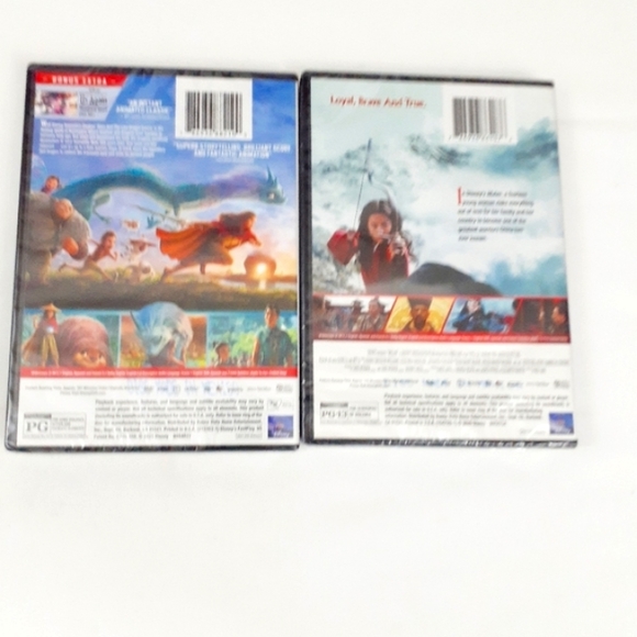 2 DVD's Disney Mulan, And Raya &The Last Dragon - Picture 2 of 2